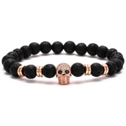 Skull Bracelet For Bikers, 8 In 6 Skull Bracelet For Bikers, 8 In -Gearup Co. Store 11176220532 860924625