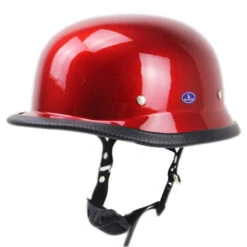 Glossy Red German Motorcycle Helmet -Gearup Co. Store 16525230599 517646972