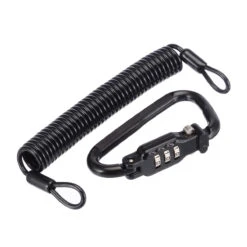 Motorcycle Helmet Anti Theft Cable Lock Waterproof 3 Digit Combination D-Lock 7 Motorcycle Helmet Anti Theft Cable Lock Waterproof 3 Digit Combination D-Lock -Gearup Co. Store 1850346168765