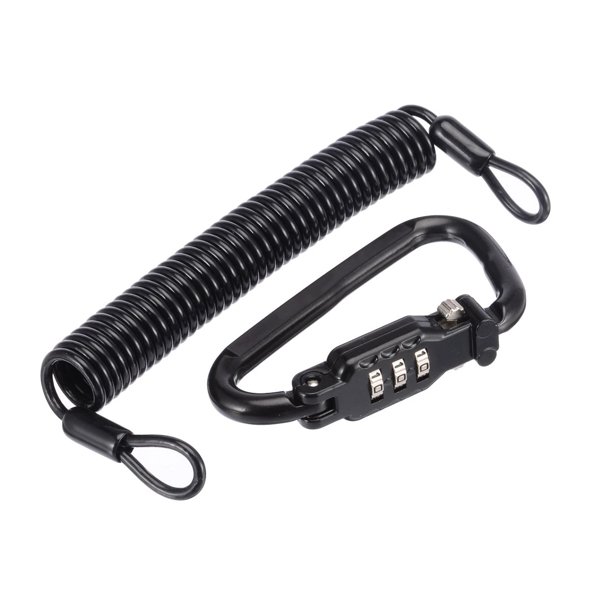 Motorcycle Helmet Anti Theft Cable Lock Waterproof 3 Digit Combination D-Lock 3 Motorcycle Helmet Anti Theft Cable Lock Waterproof 3 Digit Combination D-Lock - Image 3