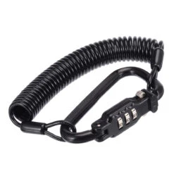 Motorcycle Helmet Anti Theft Cable Lock Waterproof 3 Digit Combination D-Lock
