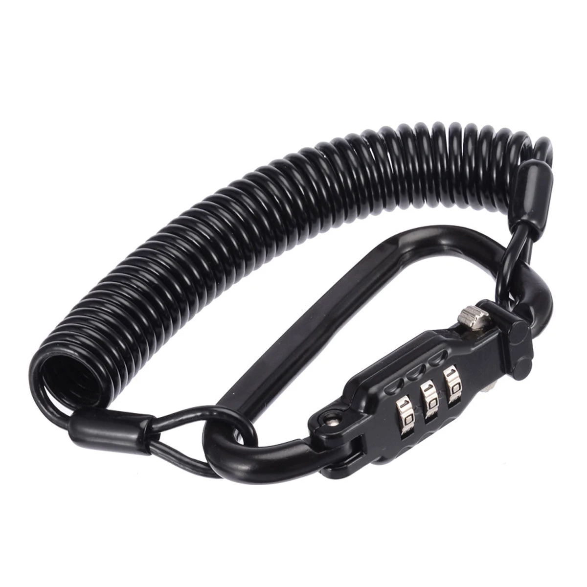 Motorcycle Helmet Anti Theft Cable Lock Waterproof 3 Digit Combination D-Lock 1 Motorcycle Helmet Anti Theft Cable Lock Waterproof 3 Digit Combination D-Lock