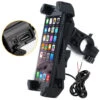 Motorcycle Phone Mount With USB Charger Port