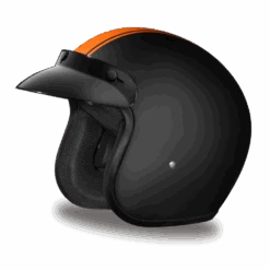 Daytona D.O.T Cruiser Orange Pin Stripe Helmet