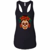 Sugar Skull Roses Tank Top, Cotton/Poly-Jersey