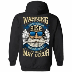 Warning: Don't Touch My Bike Hoodie