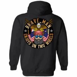 Enjoys On Two Wheels Hoodie