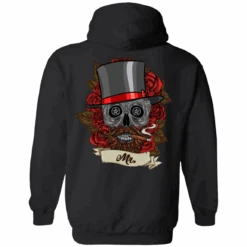 Vintage Floral Skull Hoodie