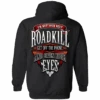 I'm Not Your Next Roadkill Get Off The Phone And Open Your Eyes Hoodie, Cotton/Polyester, Black