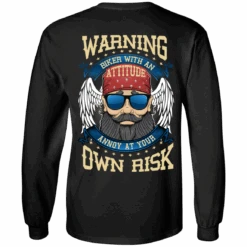 Biker With An Attitude Long Sleeves