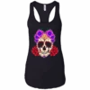 Flowery Skull Tank Top