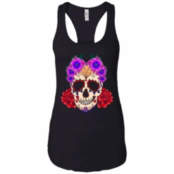 Flowery Skull Tank Top