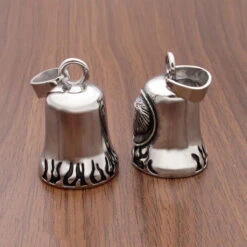 Stainless Steel Eagle Design Gremlin Bell -Gearup Co. Store Eagle Design Fashion Punk Polishing Bell Pendant 316L Stainless Steel Bell 3af099d8 1243 4be9 ba55 104f6d2e7edc