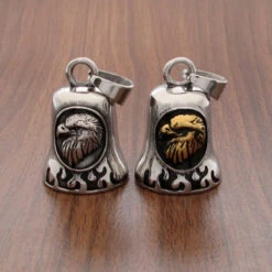 Stainless Steel Eagle Design Gremlin Bell -Gearup Co. Store Eagle Design Fashion Punk Polishing Bell Pendant 316L Stainless Steel Bell 77e65ad2 1868 4ac9 b34a 26c8c78f2212