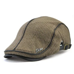 ALR™ Knitted Beret Leather Flat Cap -Gearup Co. Store H563cda7b2bbb43e995767f0de60251acO