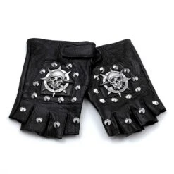 Men's Skull Steampunk Biker Leather Gloves -Gearup Co. Store H98e281108241458390af88bc589128523