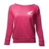 Factory Effex Women's Honda Crew Sweatshirt, Bright Pink