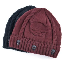 Knitted Skull Pattern Beanie Hat -Gearup Co. Store HTB1FXDWtTJYBeNjy1zeq6yhzVXa6