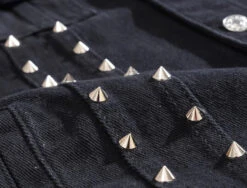 Alr™ Men's Black Vintage Denim Vest With Rivet Details -Gearup Co. Store HTB1Jg26bozrK1RjSspmq6AOdFXay