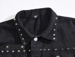 Alr™ Men's Black Vintage Denim Vest With Rivet Details -Gearup Co. Store HTB1KY7cbjnuK1RkSmFPq6AuzFXap