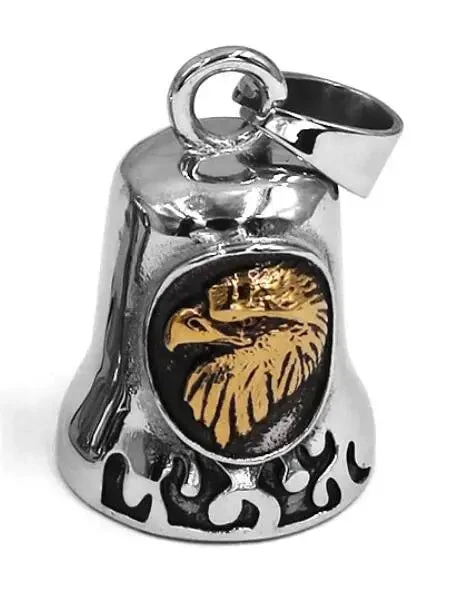 Alr™ Motorcycle Guardian Bell, Gold Eagle Head 1 Alr™ Motorcycle Guardian Bell, Gold Eagle Head