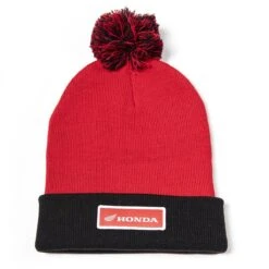Factory Effex Honda Beanie W/Pom, Red/Black