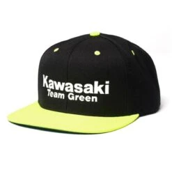 Factory Effex Kawasaki Team Green Snapback Hat, Black/Green