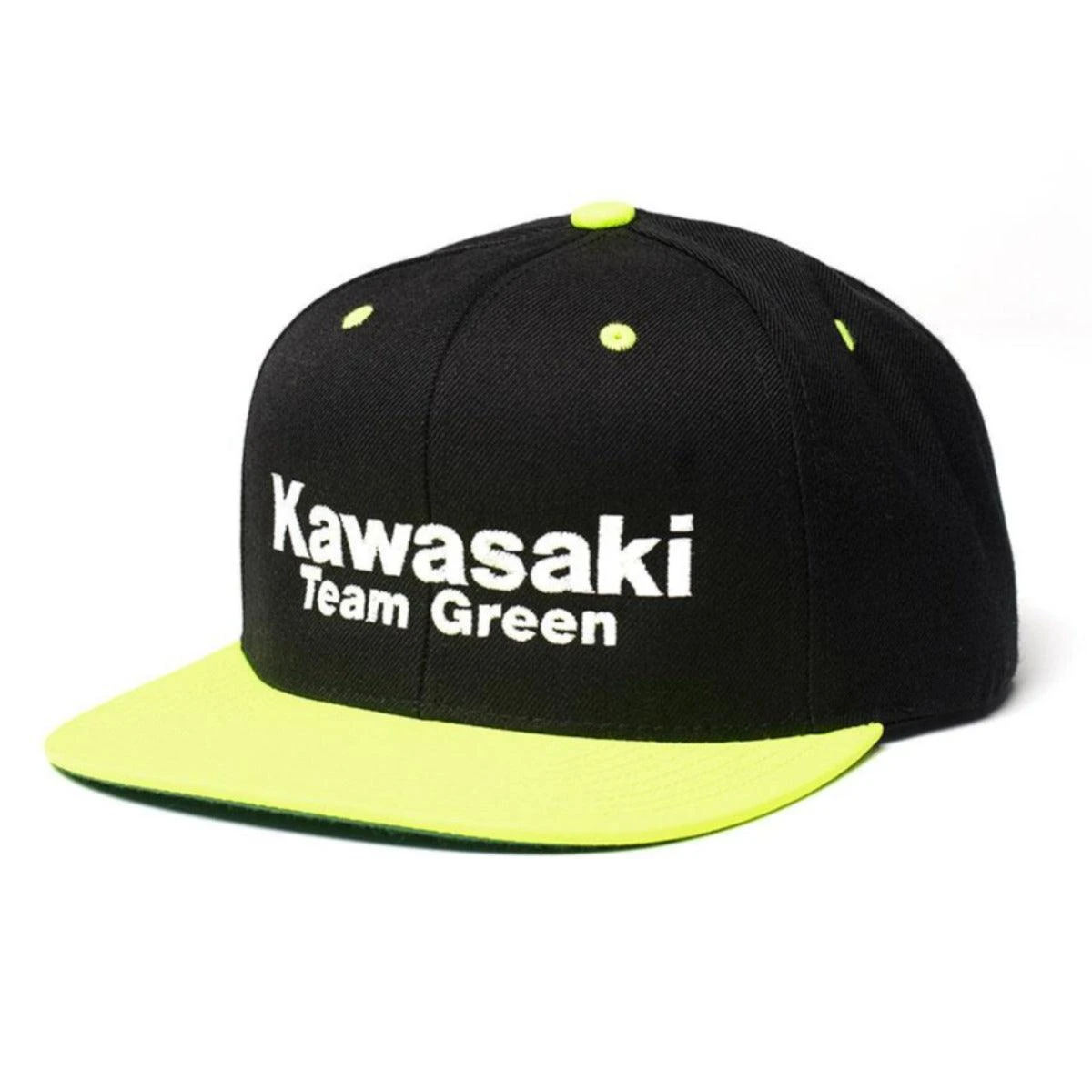 Factory Effex Kawasaki Team Green Snapback Hat, Black/Green 1 Factory Effex Kawasaki Team Green Snapback Hat, Black/Green