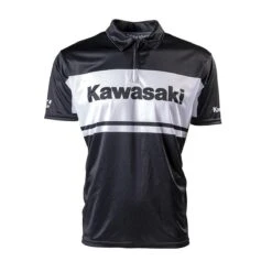 Factory Effex Men's Kawasaki Pit Shirt, Black/White