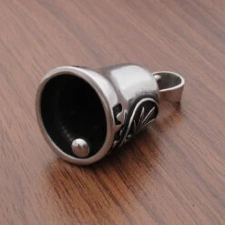 Stainless Steel Pot Leaf Gremlin Bell -Gearup Co. Store Men and Women Fashion Punk Sliding Bell Pendant 316L Stainless Steel Bell 38649ab6 7b31 4060 8b0c f516849fcc1f