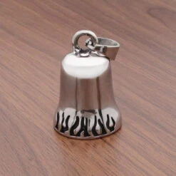 Stainless Steel Pot Leaf Gremlin Bell -Gearup Co. Store Men and Women Fashion Punk Sliding Bell Pendant 316L Stainless Steel Bell 4435ecd8 f48b 4f8a 92e8 fef2f2f71a0e
