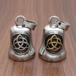 Father & Son Celtic Knot Gremlin Bell 12 Father & Son Celtic Knot Gremlin Bell -Gearup Co. Store New Arrival Unisex 316L Stainlesss Steel Biker Bell Pedant fb19e6b5 e5e4 4997 9f18 19e052d0836b