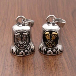 Stainless Steel Punk Men Gremlin Bell -Gearup Co. Store Punk Mens Accessories Motorcycle High Quality Titanium Steel Pendant Bell dc49d4e3 ab1a 4034 83c8 0afe6e77d190