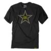 Factory Effex Men's Rockstar Blackstar T-Shirt, Black