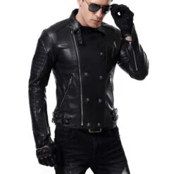 Men's Skull Punk Style Faux Leather Jacket -Gearup Co. Store S042fd1a53ca0405e9d8ef826c3551502p