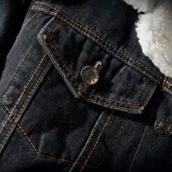 Alr™ Men's Denim Jacket With Lamb Cashmere Lining, Black 20 Alr™ Men's Denim Jacket With Lamb Cashmere Lining, Black -Gearup Co. Store S138f0e372edd4b6e9232039da559911e0
