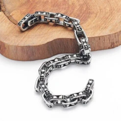 Stainless Steel Biker Skull Link Bracelet -Gearup Co. Store S3aece7edf6774a808aaeb89c1d57cb8aa