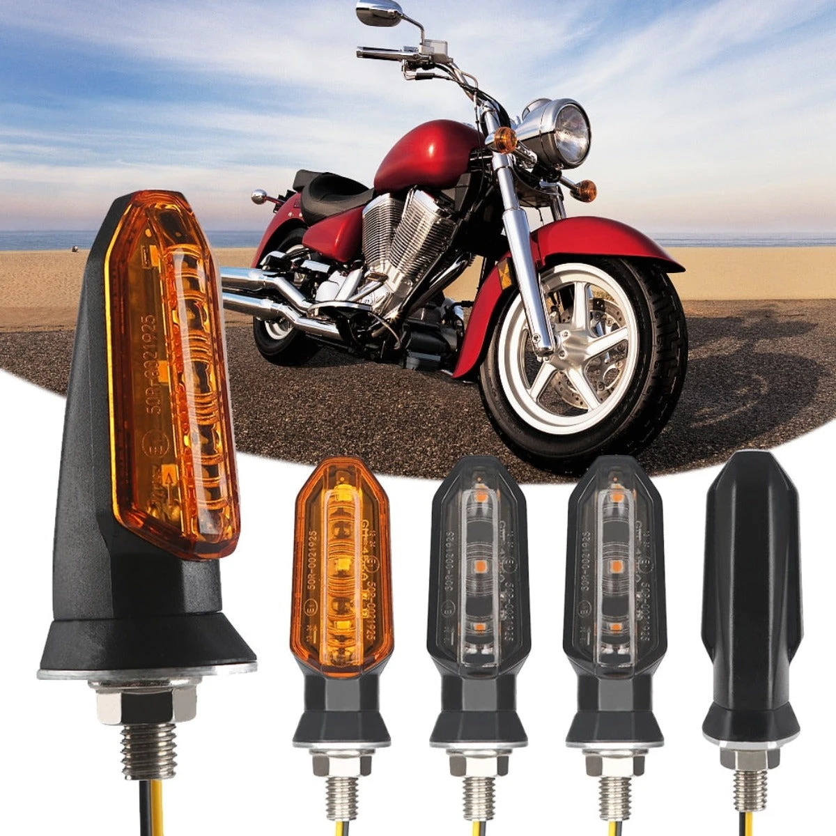 Universal Motorcycle Turn Signal Indicator Light 7 Universal Motorcycle Turn Signal Indicator Light - Image 7
