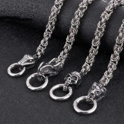 ALR™ Stainless Steel Skull Wolf Head Dragon Bracelet -Gearup Co. Store S4f885e4ae57343248024838397ed1ecel