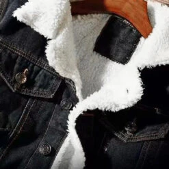 Alr™ Men's Denim Jacket With Lamb Cashmere Lining, Black 14 Alr™ Men's Denim Jacket With Lamb Cashmere Lining, Black -Gearup Co. Store S5492b24518504ff08fbe9aa9011dde8c8