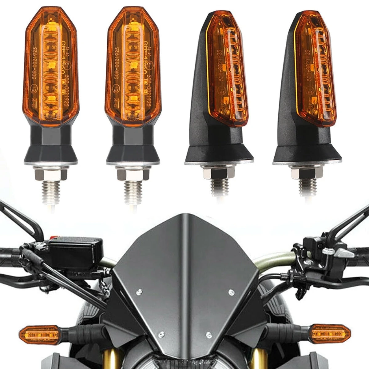Universal Motorcycle Turn Signal Indicator Light 6 Universal Motorcycle Turn Signal Indicator Light - Image 6