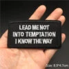 Alr™ Embroidered Iron-On Patch, Lead Me Not