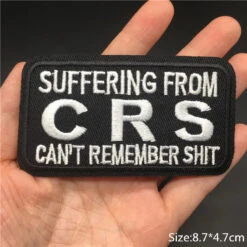Alr™ Embroidered Iron-On Patch, Suffering From CRS