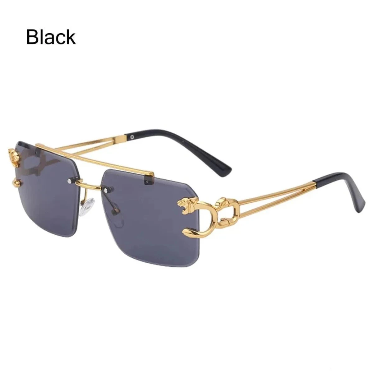Retro Rimless Steampunk UV400 Sunglasses 7 Retro Rimless Steampunk UV400 Sunglasses - Image 7