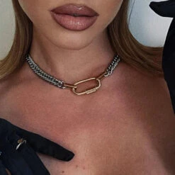 ALR™ Two-Tone Charm Necklace 12 ALR™ Two-Tone Charm Necklace -Gearup Co. Store S9f2468f032ba4393aa4638532f905930m