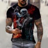 Alr™ Men's 3D Short Sleeves Skull Print Shirt
