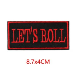 Alr™ Embroidered Iron-On Patch, Let's Roll