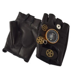 Steampunk PU Leather Fingerless Compass Gloves -Gearup Co. Store Sdc6ed6872c74424ea02d5fdc111706f3I