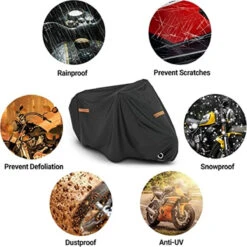 Reflective Sunshade Motorcycle Cover -Gearup Co. Store Se65a2e981da444ef8839faf542f28921O
