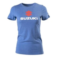 Factory Effex Women's Suzuki Stack T-Shirt, Vintage Royal